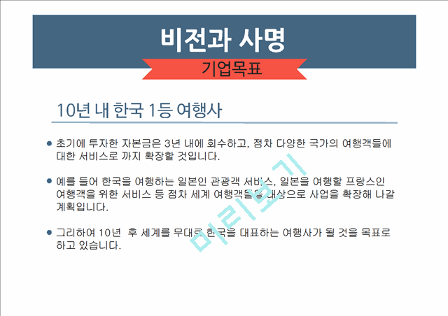 [여행사 창업 사업계획서] 개인 맞춤여행 서비스제공 여행사 창업 사업계획서.pptx